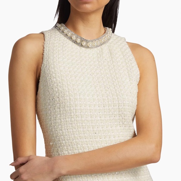 Alice + Olivia Coley Embellished Tweed Minidress - Picture 5 of 11